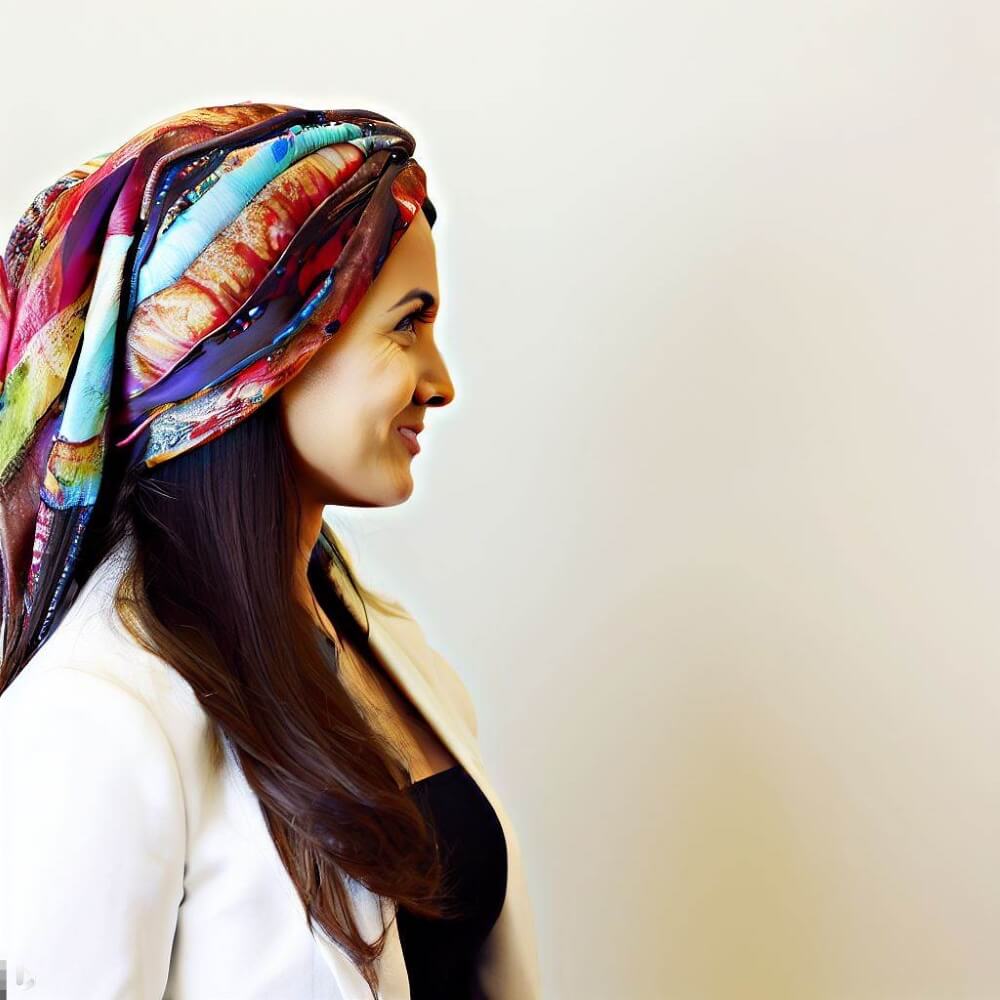 Magnifique foulard femme en soie imprimé pois