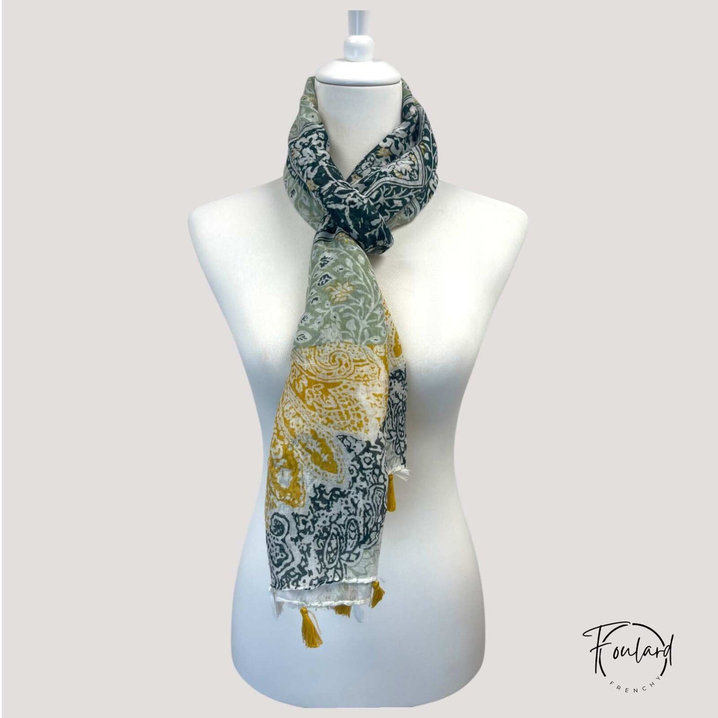 Foulard pour femme 180 vert - Kristin