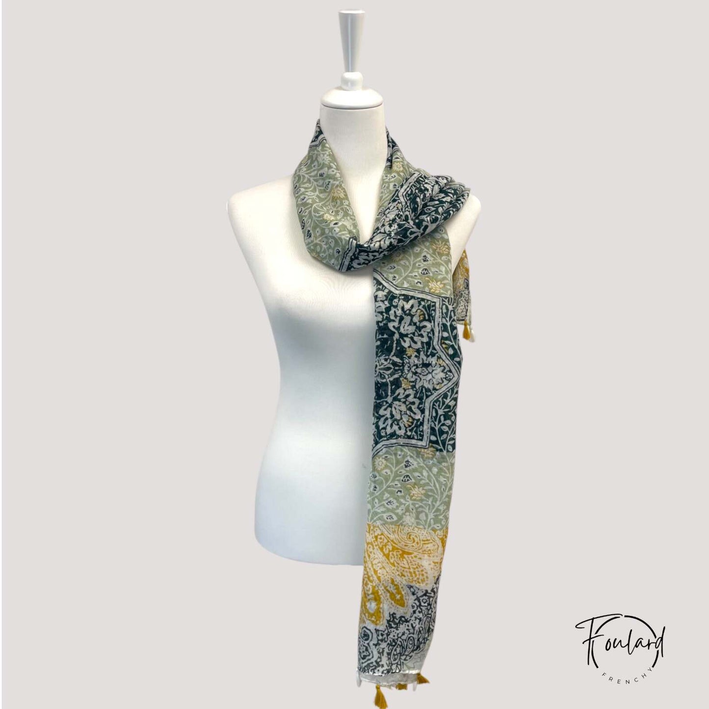 Foulard pour femme 180 vert - Kristin
