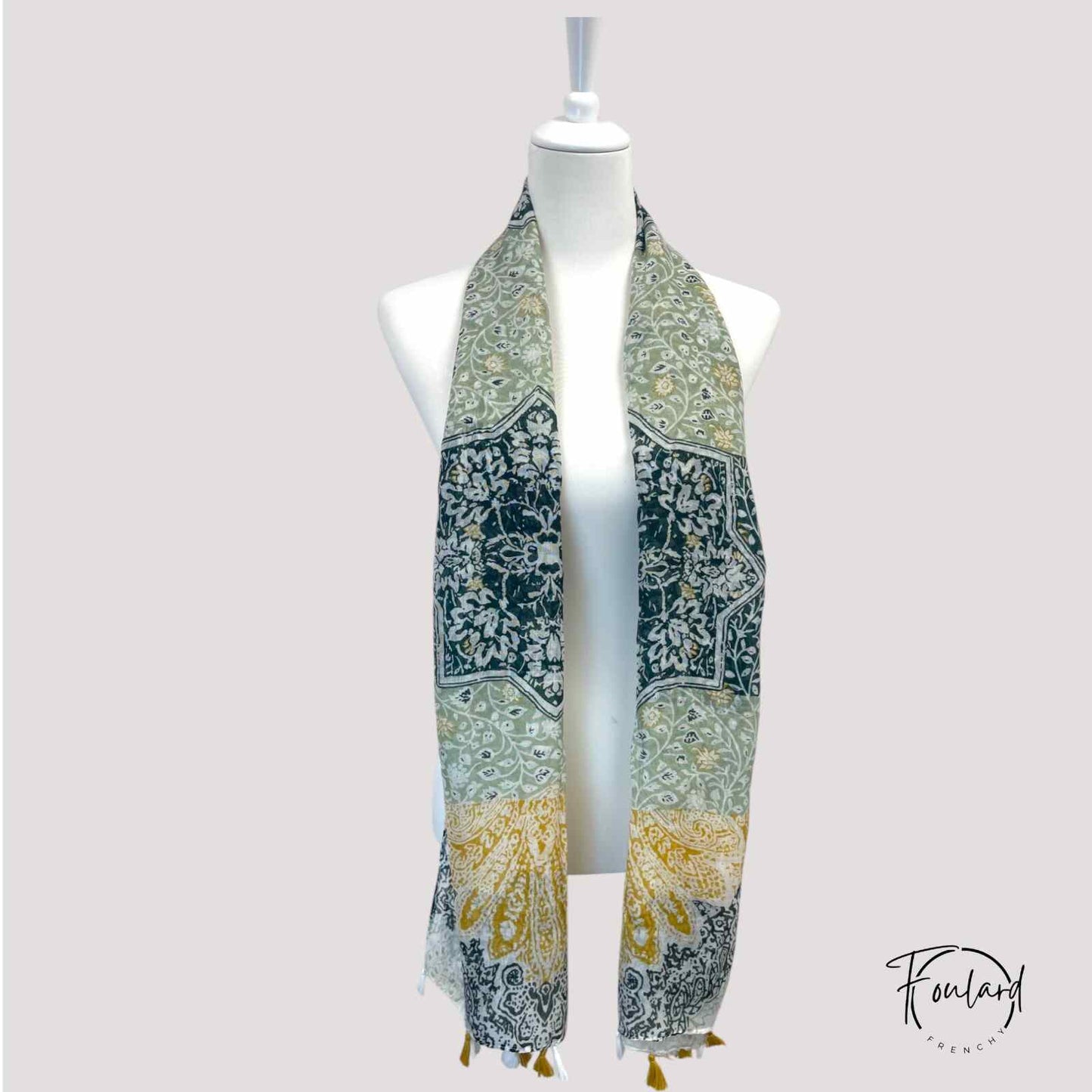 Foulard pour femme 180 vert - Kristin