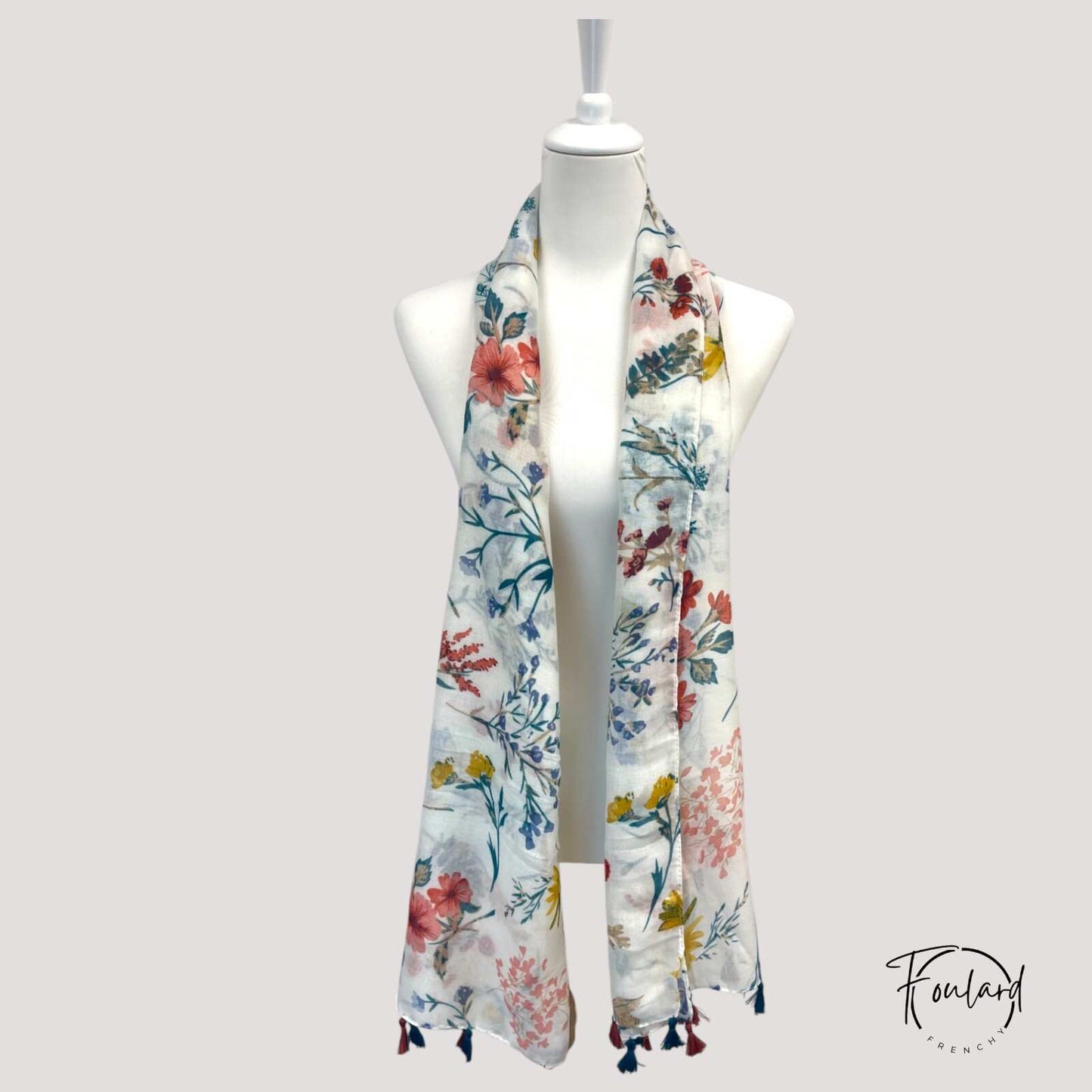 Foulard pour femme 180 blanc - Maja