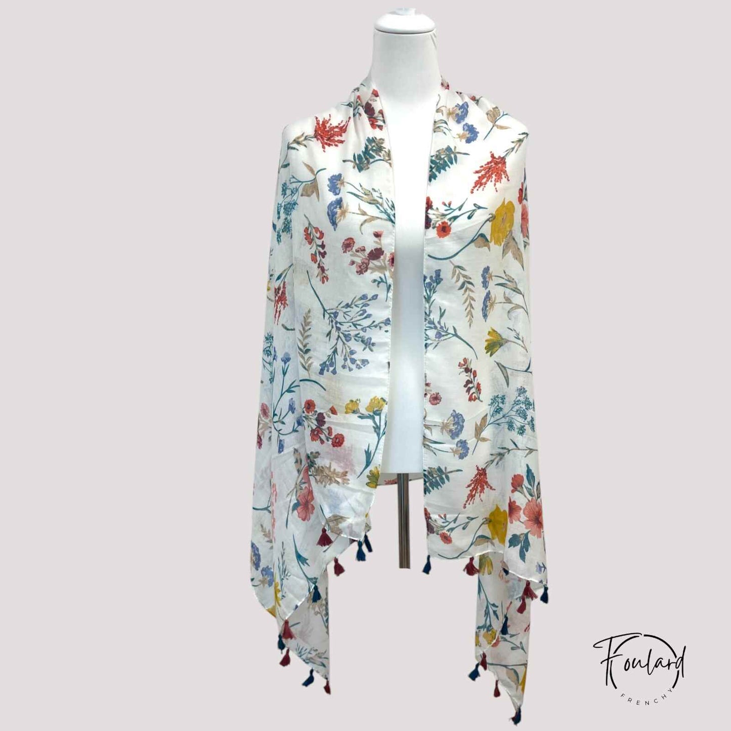 Foulard pour femme 180 blanc - Maja