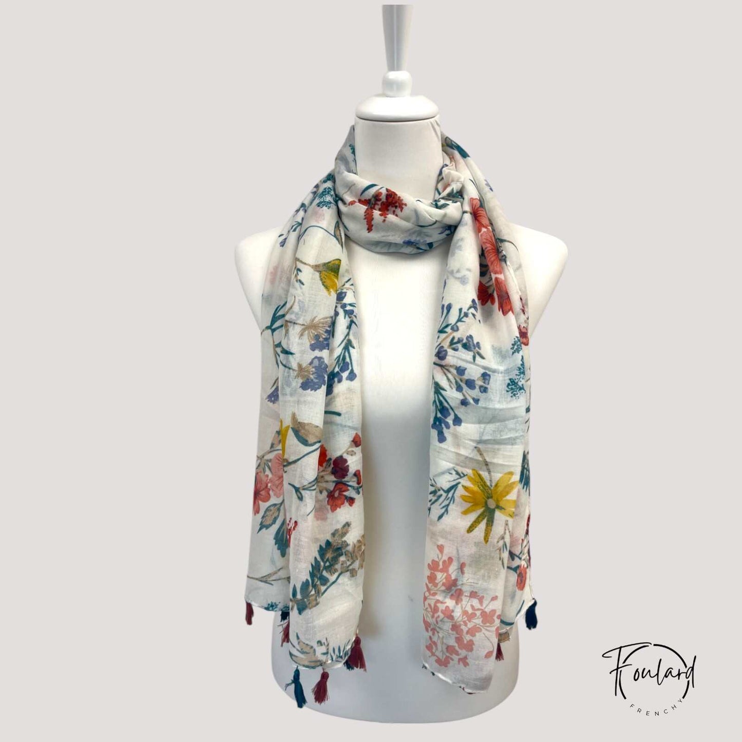 Foulard pour femme 180 blanc - Maja