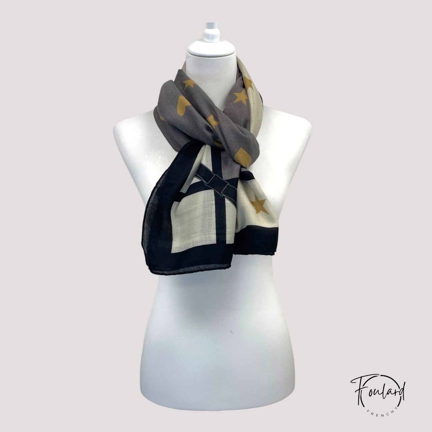 Foulard pour femme 180 noir - Asta