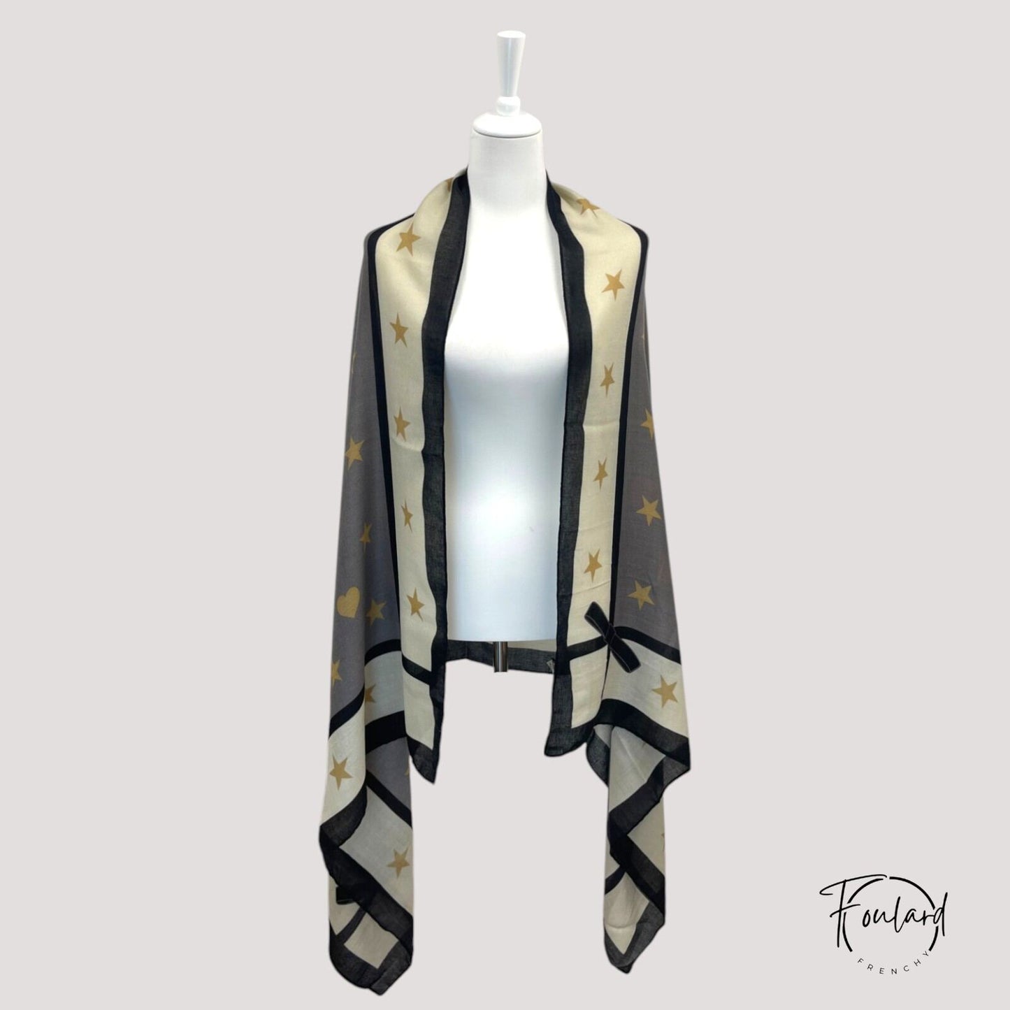 Foulard pour femme 180 noir - Asta