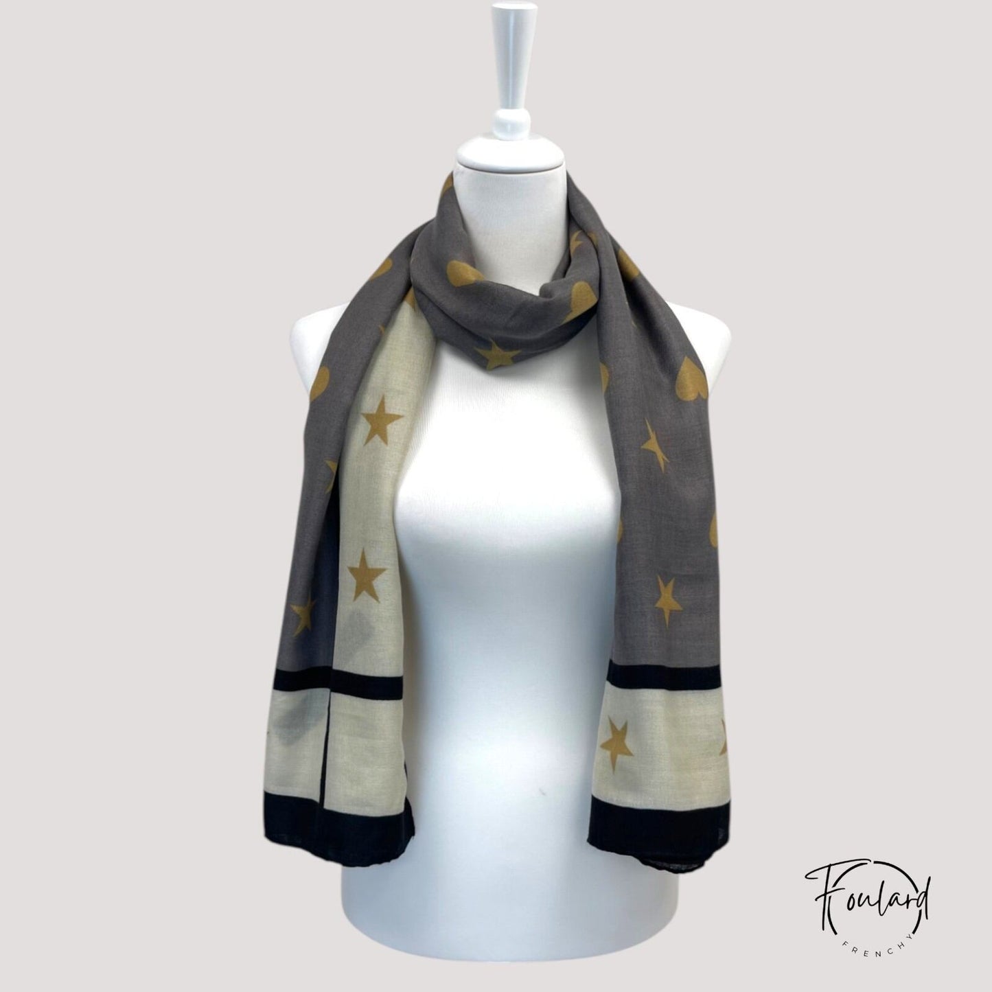 Foulard pour femme 180 noir - Asta