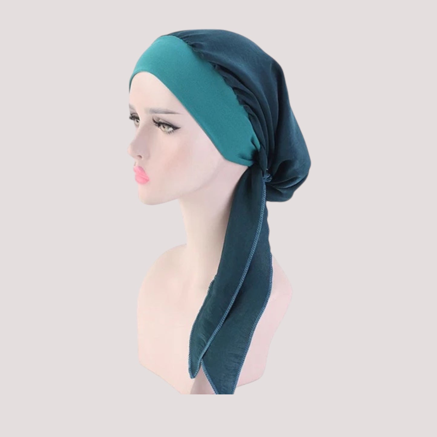 CAROLINE Foulard long chimio vert - Uni