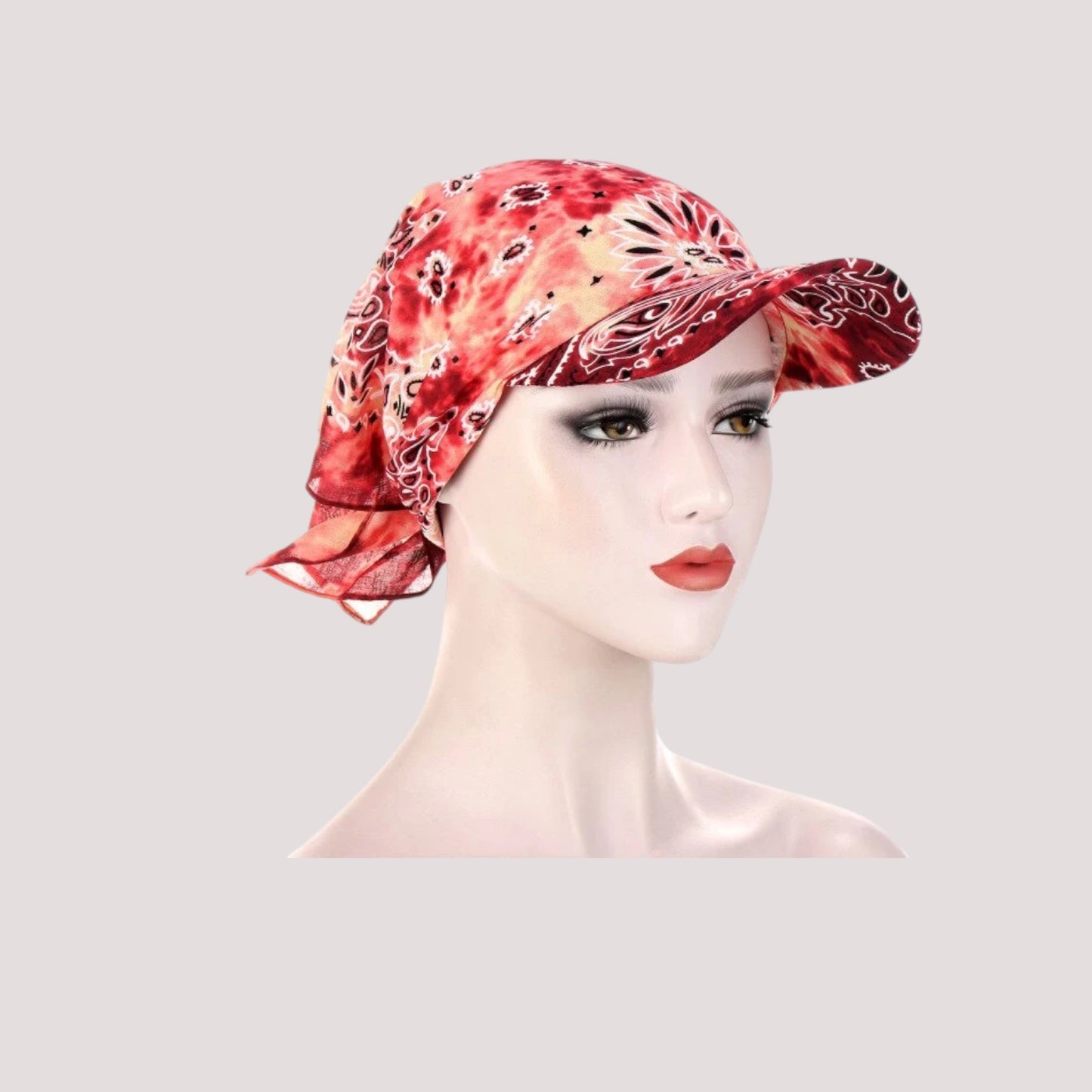 Casquette Foulard Chimio Corail Bohème