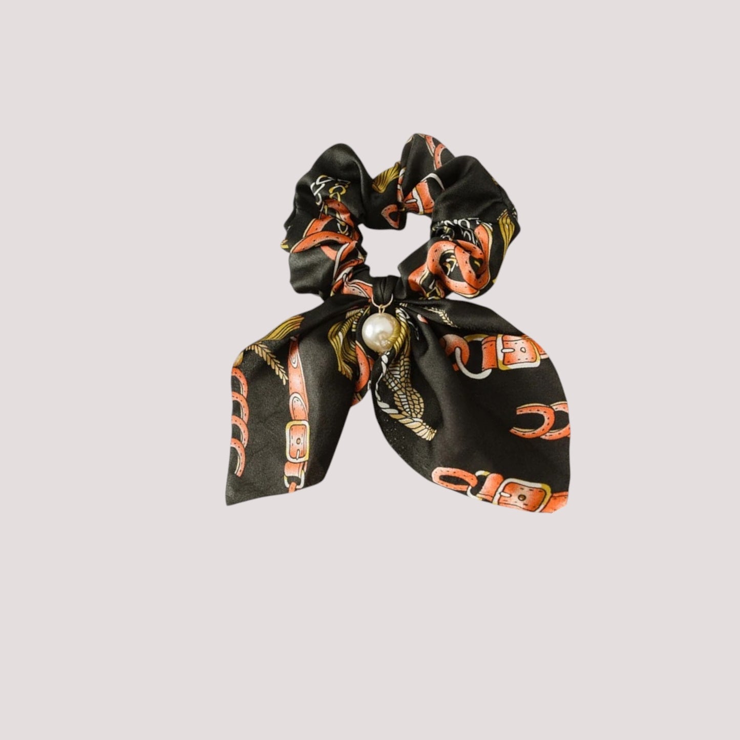 Chouchou Foulard Court Noir Ceintures