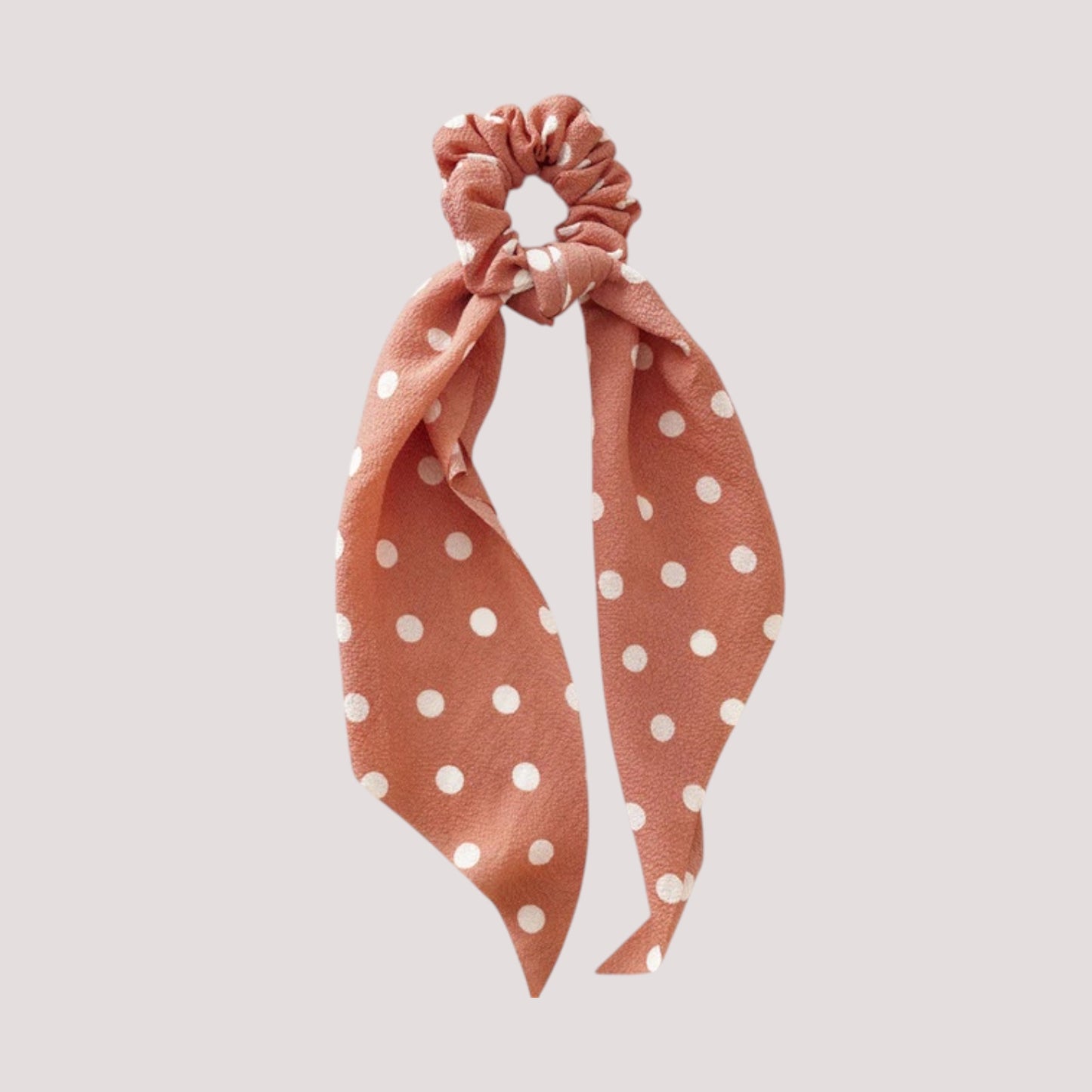 Chouchou Foulard Rose Gold à Pois