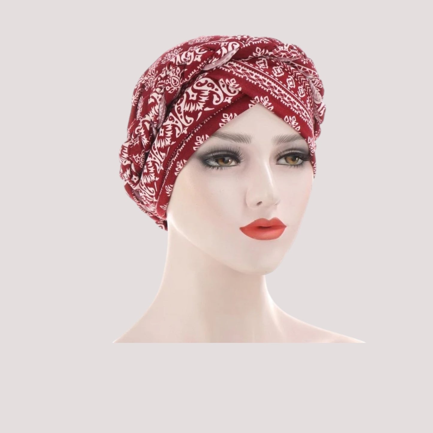 EDWIGE Turban Rouge Bohème