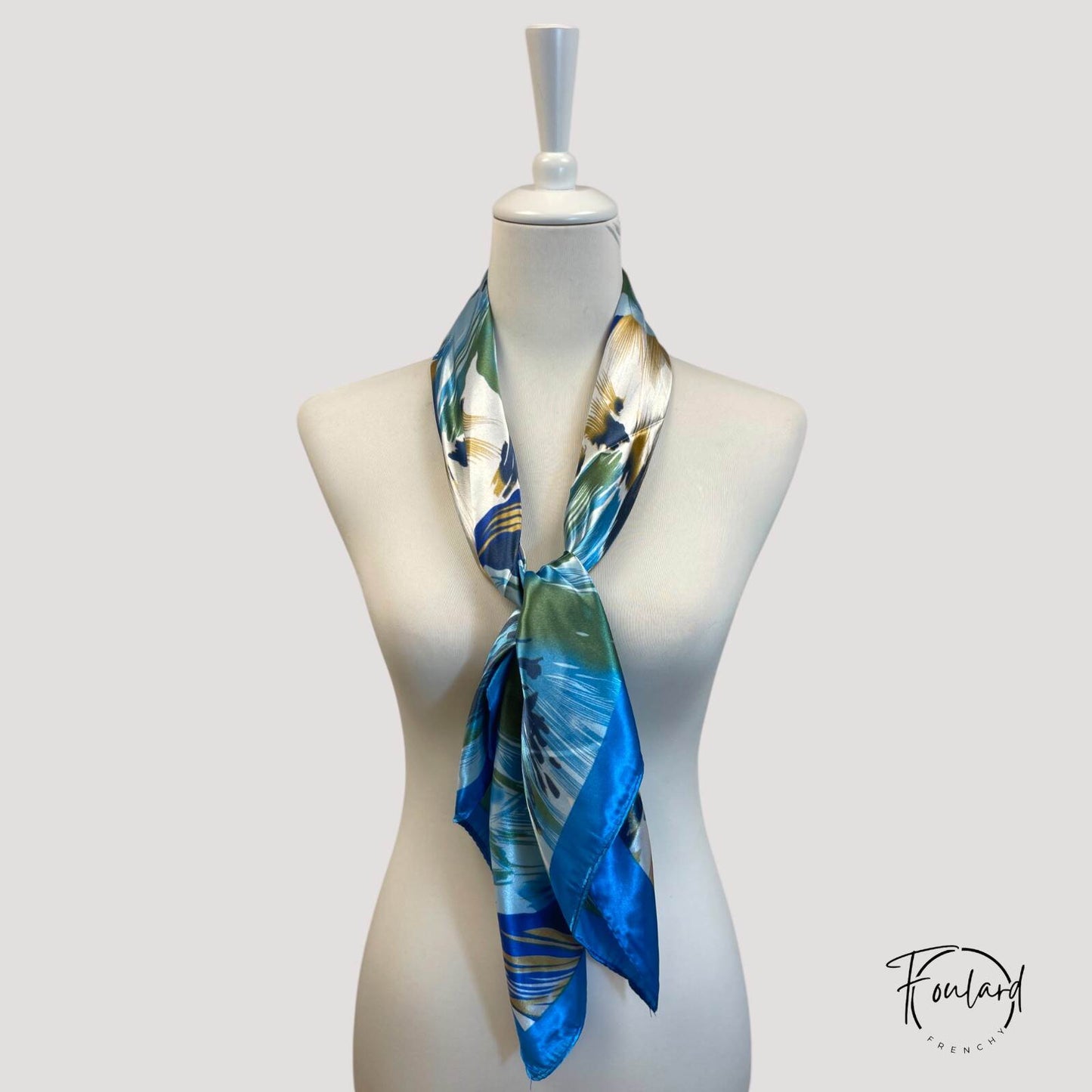 Foulard cheveux carré 90 cm - Fabienne