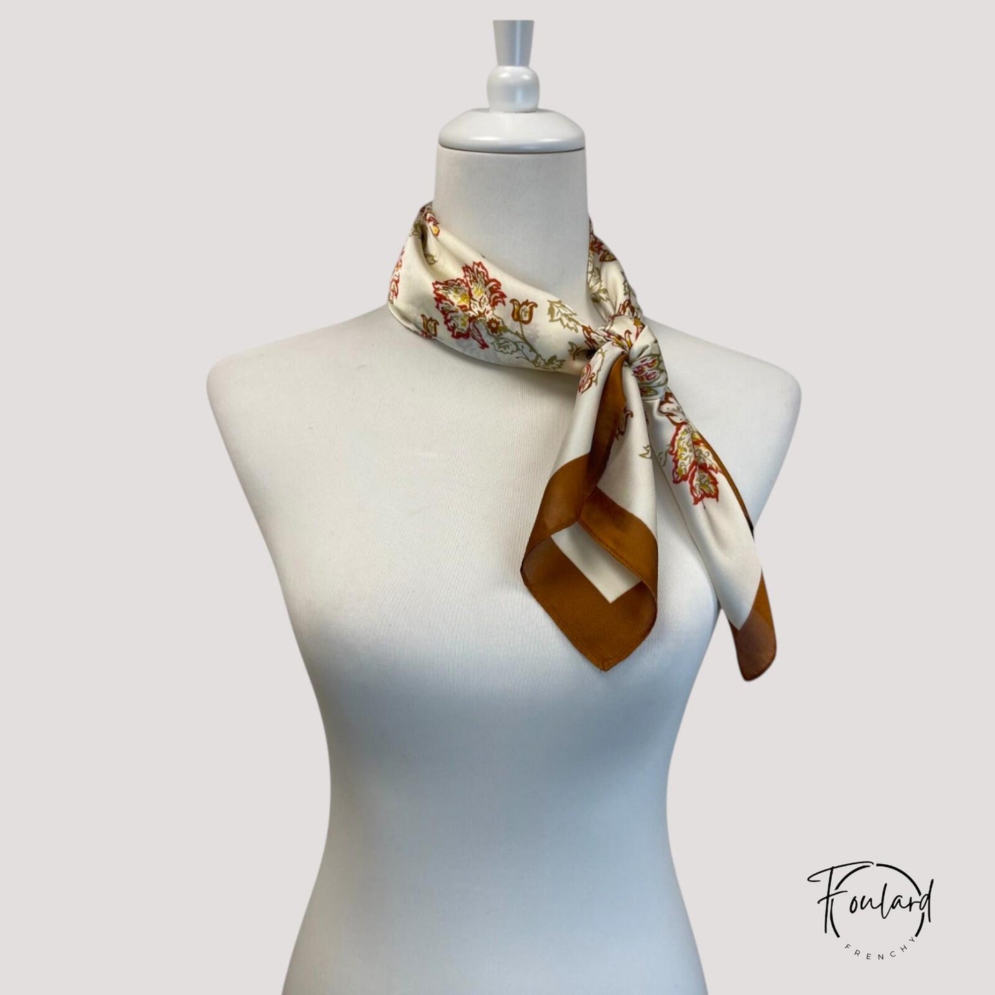 Foulard pour cheveux 70 brun - Roxinie