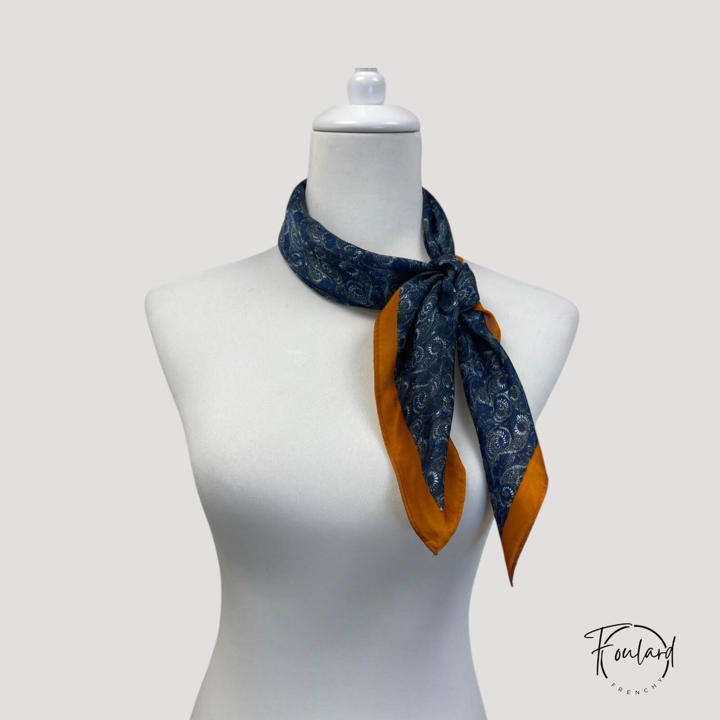 Foulard pour cheveux 70 orange - Héra