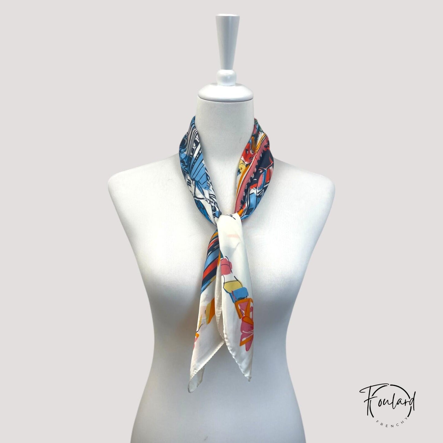 Foulard carré vintage 70x70