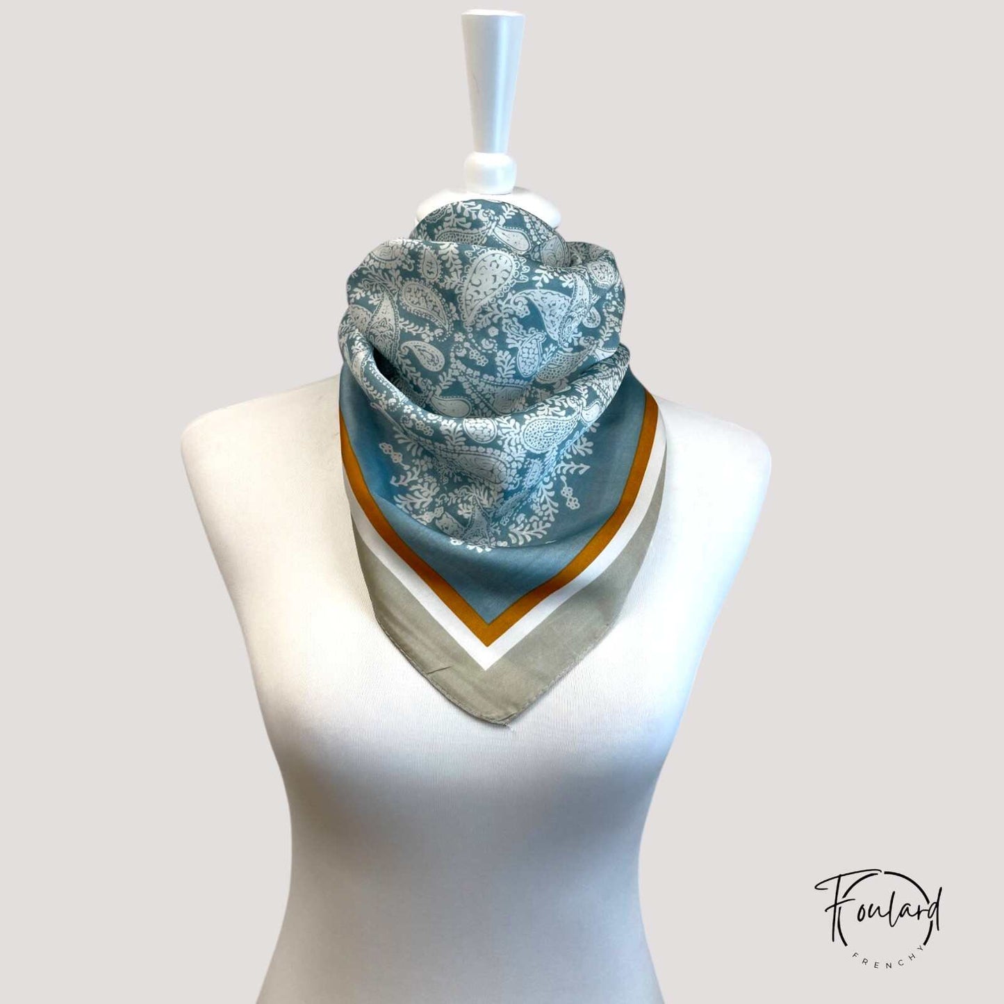 Foulard pour cheveux 70 vert - Pastel