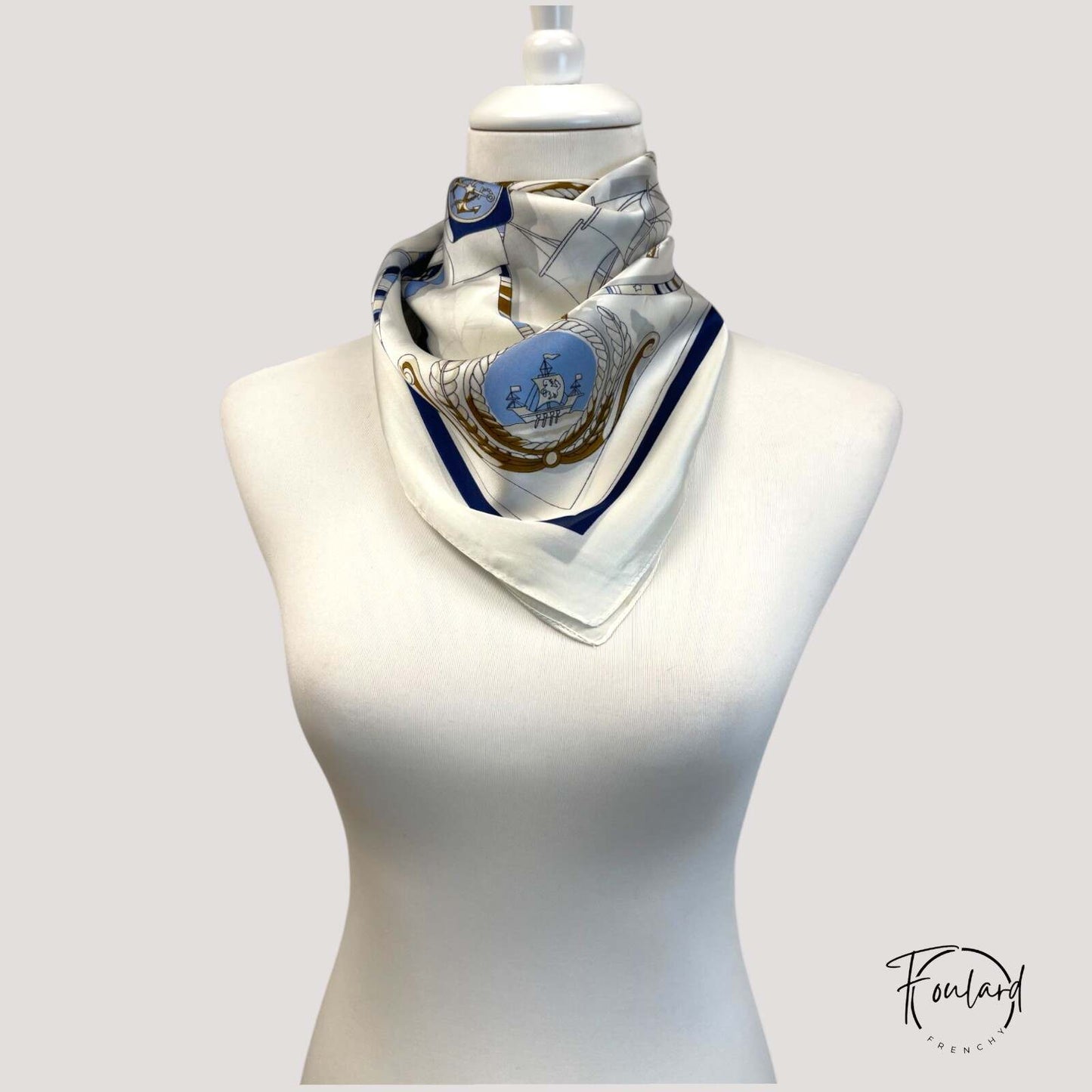 Foulard cheveux carré 70 cm - Romy