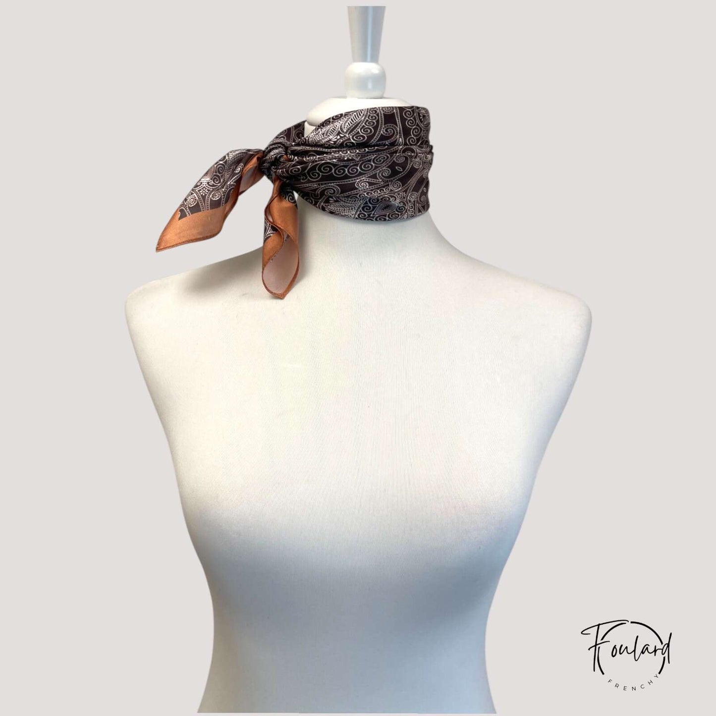 TIPHAINE Foulard Cheveux Femme Carré Soie