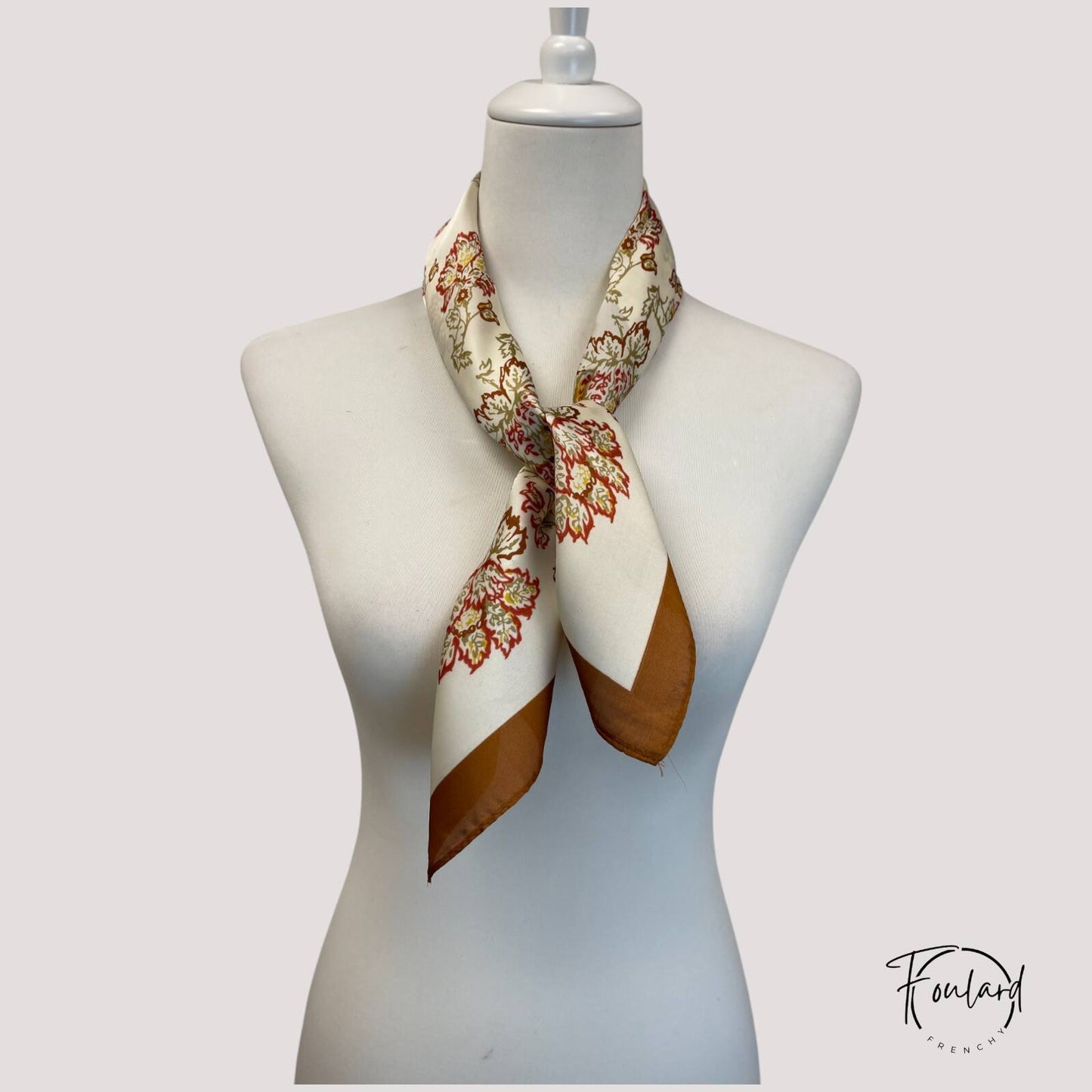 Foulard pour cheveux 70 brun - Roxinie