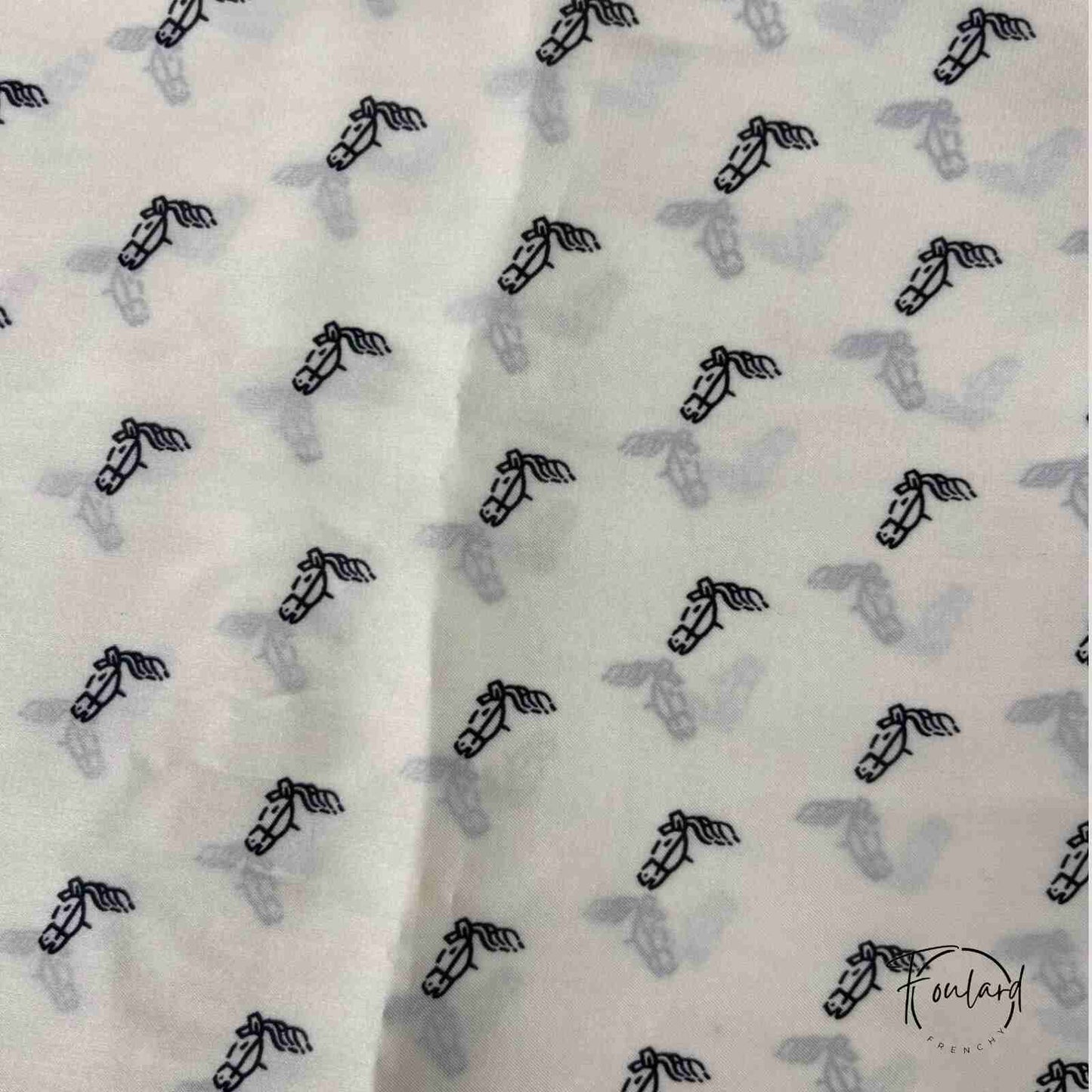 Foulard pour cheveux 70 blanc - Eléa