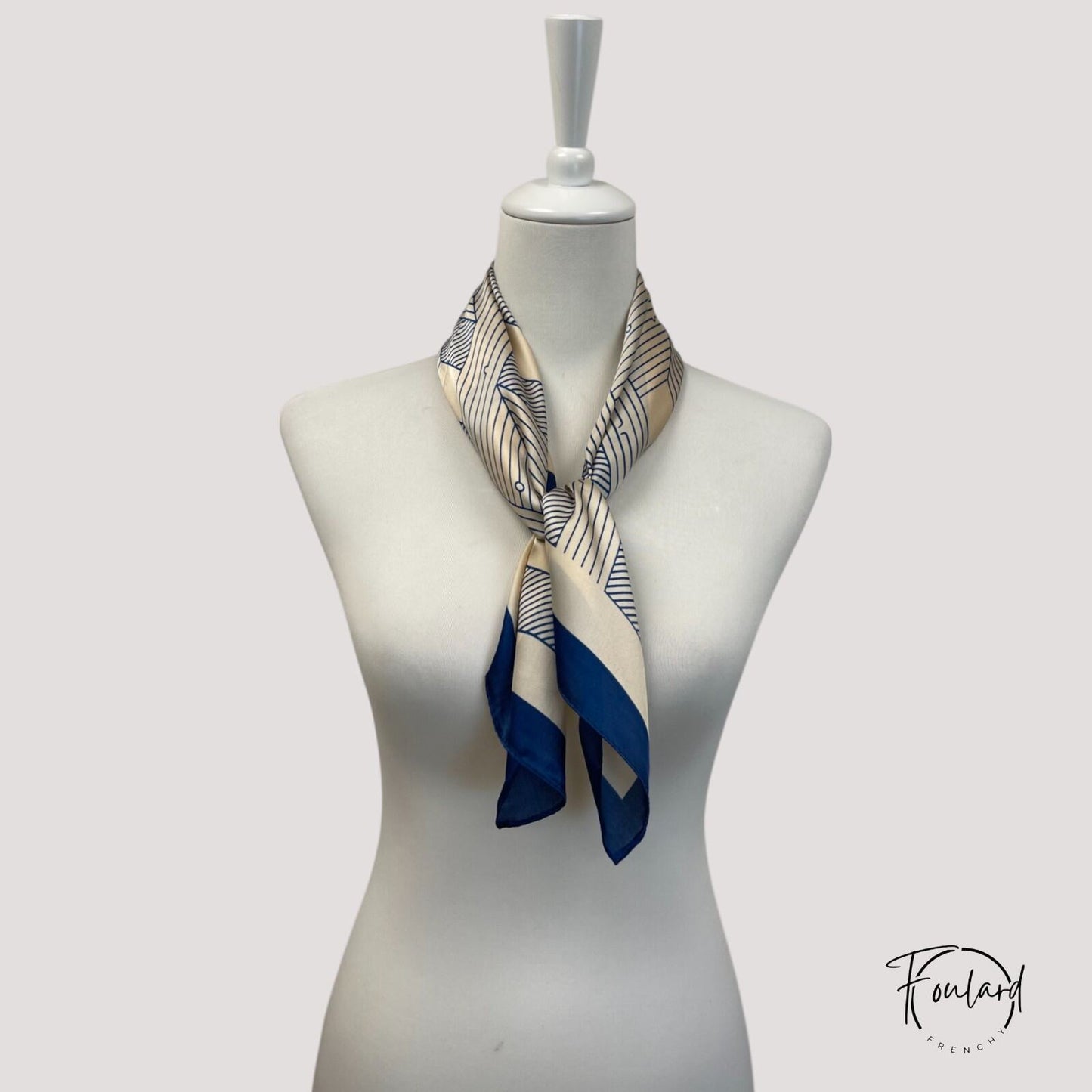 Foulard pour cheveux 70 rose - Liliette