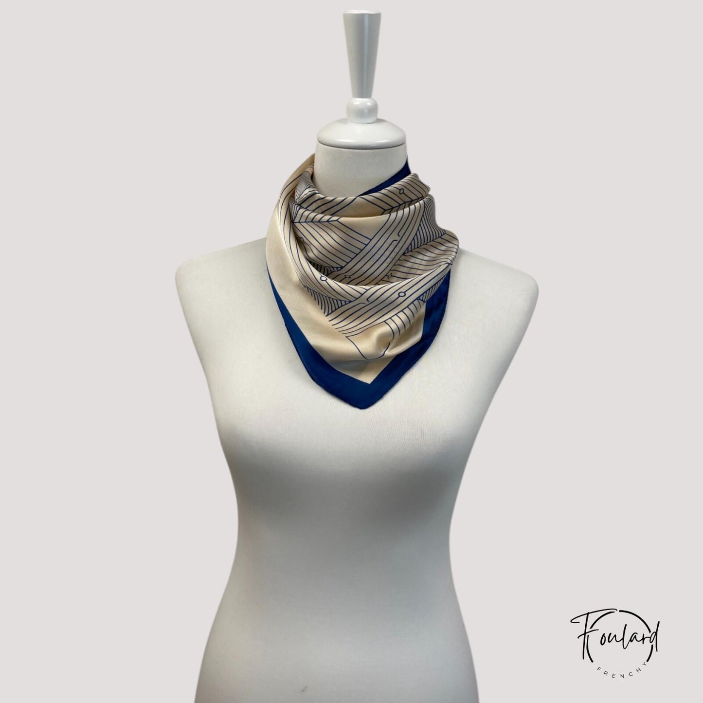 Foulard pour cheveux 70 rose - Liliette