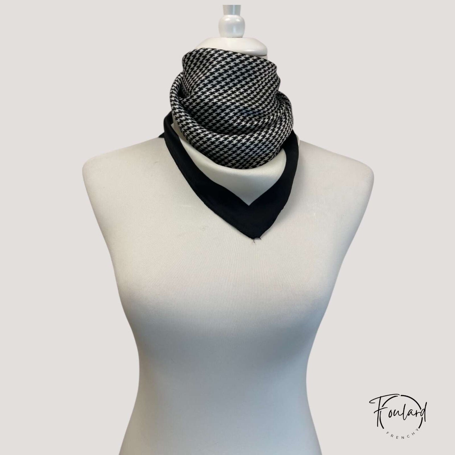 Foulard pour cheveux 70 noir