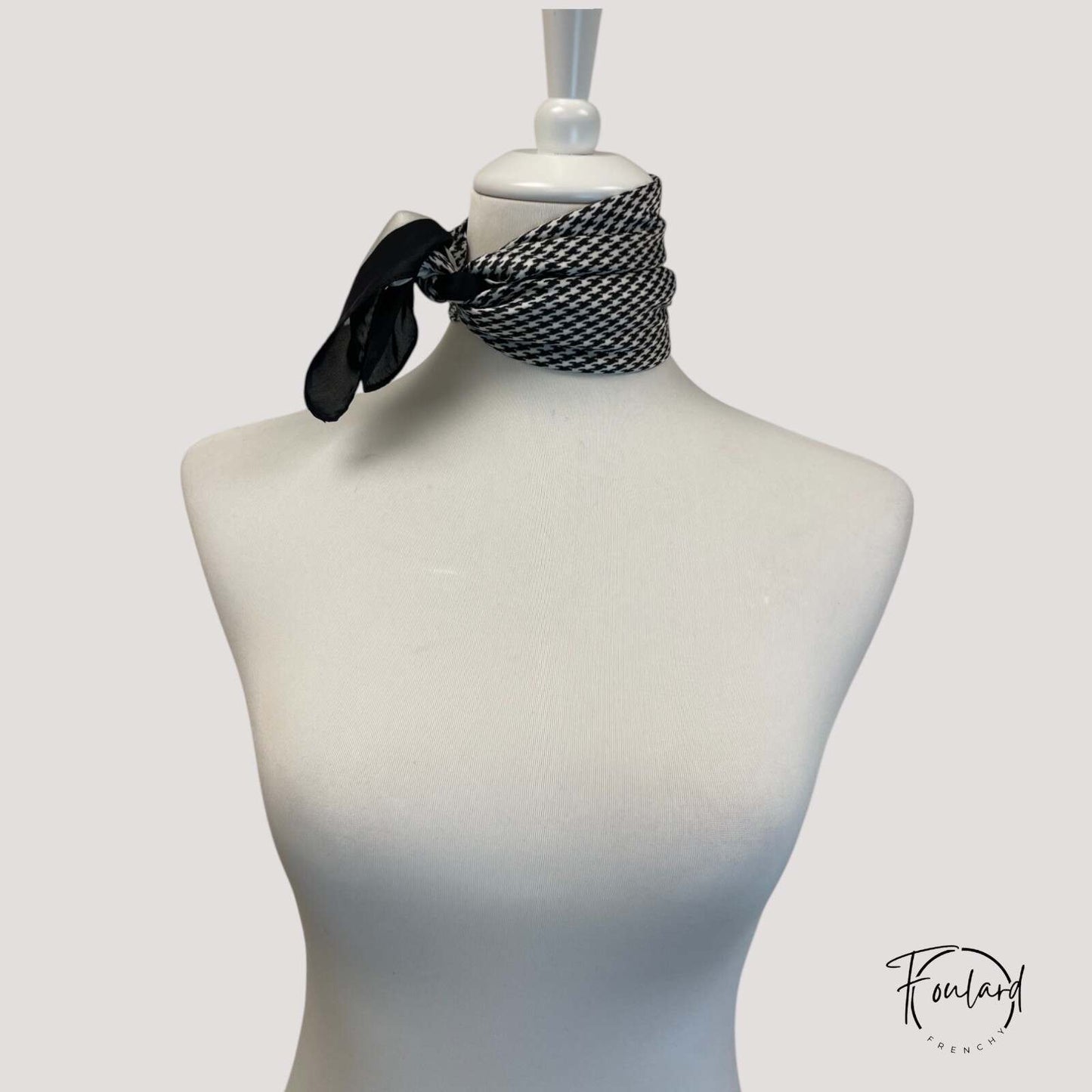 Foulard pour cheveux 70 noir