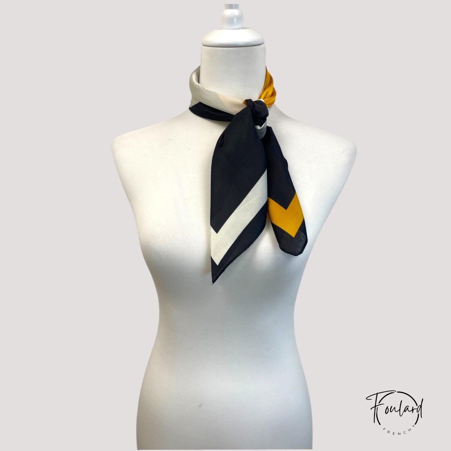 Foulard pour cheveux 70 orange - Elsilda