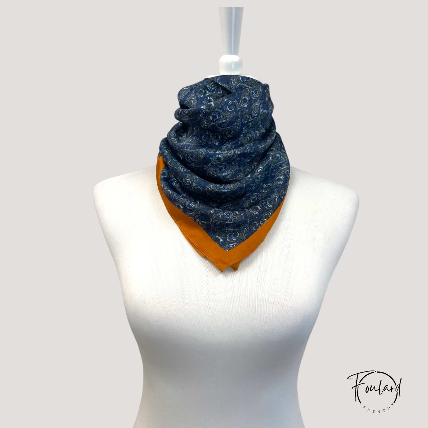 Foulard pour cheveux 70 orange - Héra