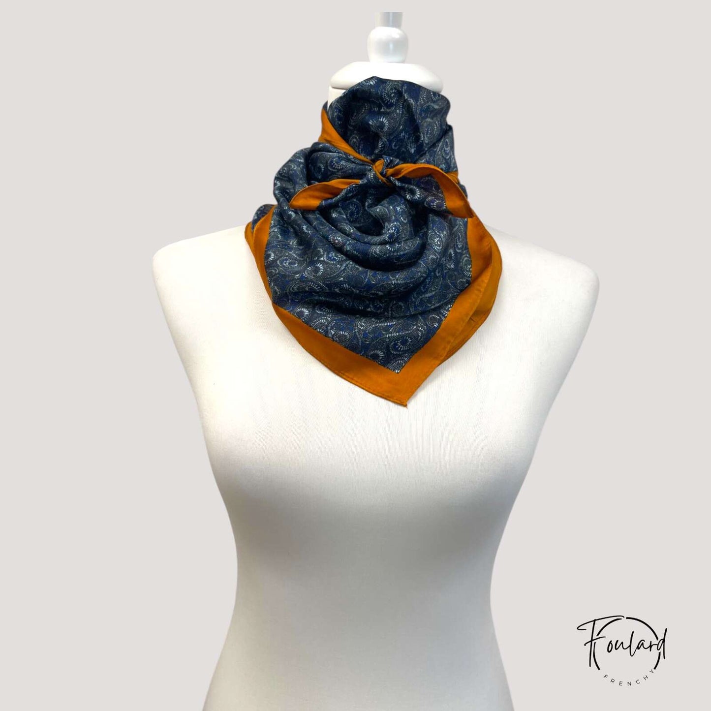 Foulard pour cheveux 70 orange - Héra