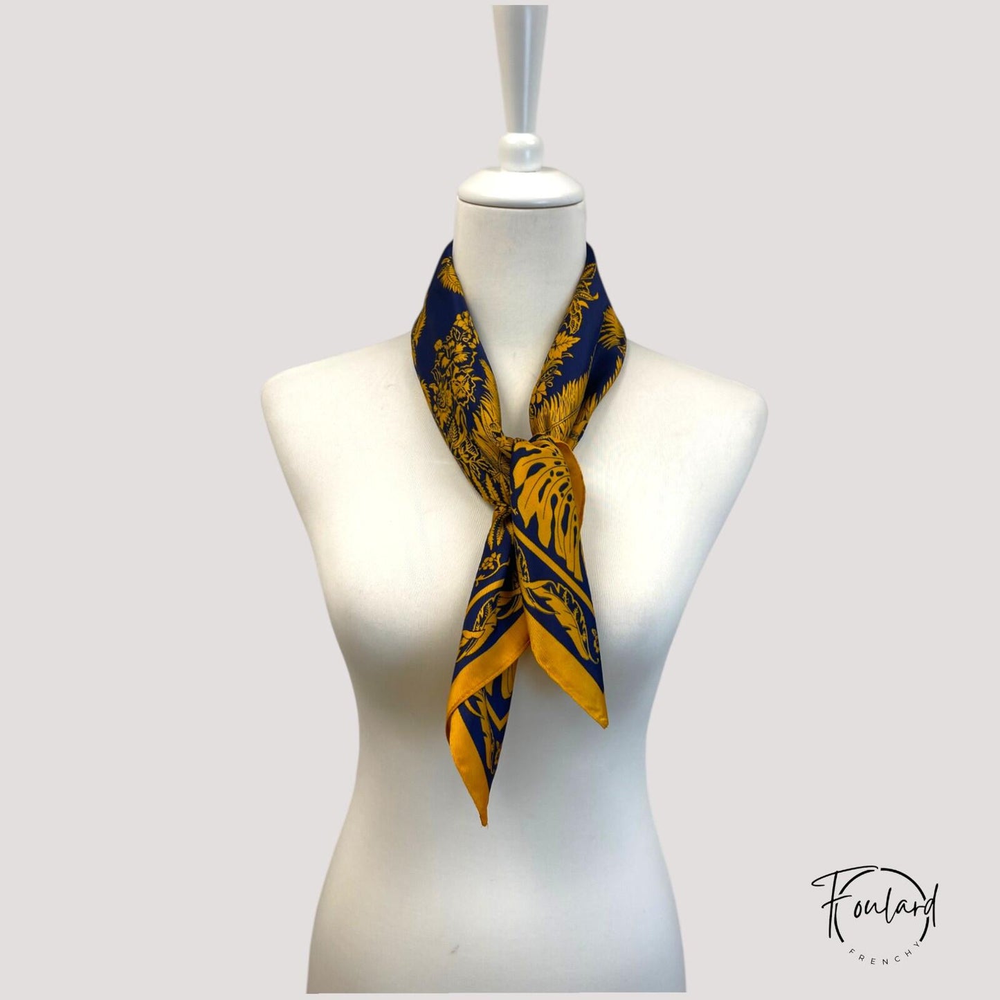 Foulard pour cheveux 70 bleu - Jolinie
