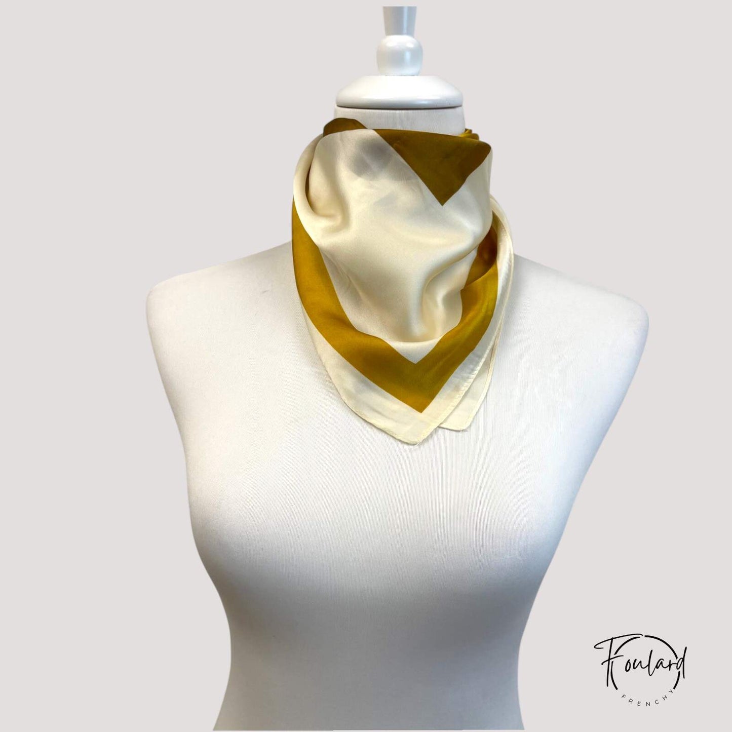 Foulard pour cheveux 70 jaune - Elsilda
