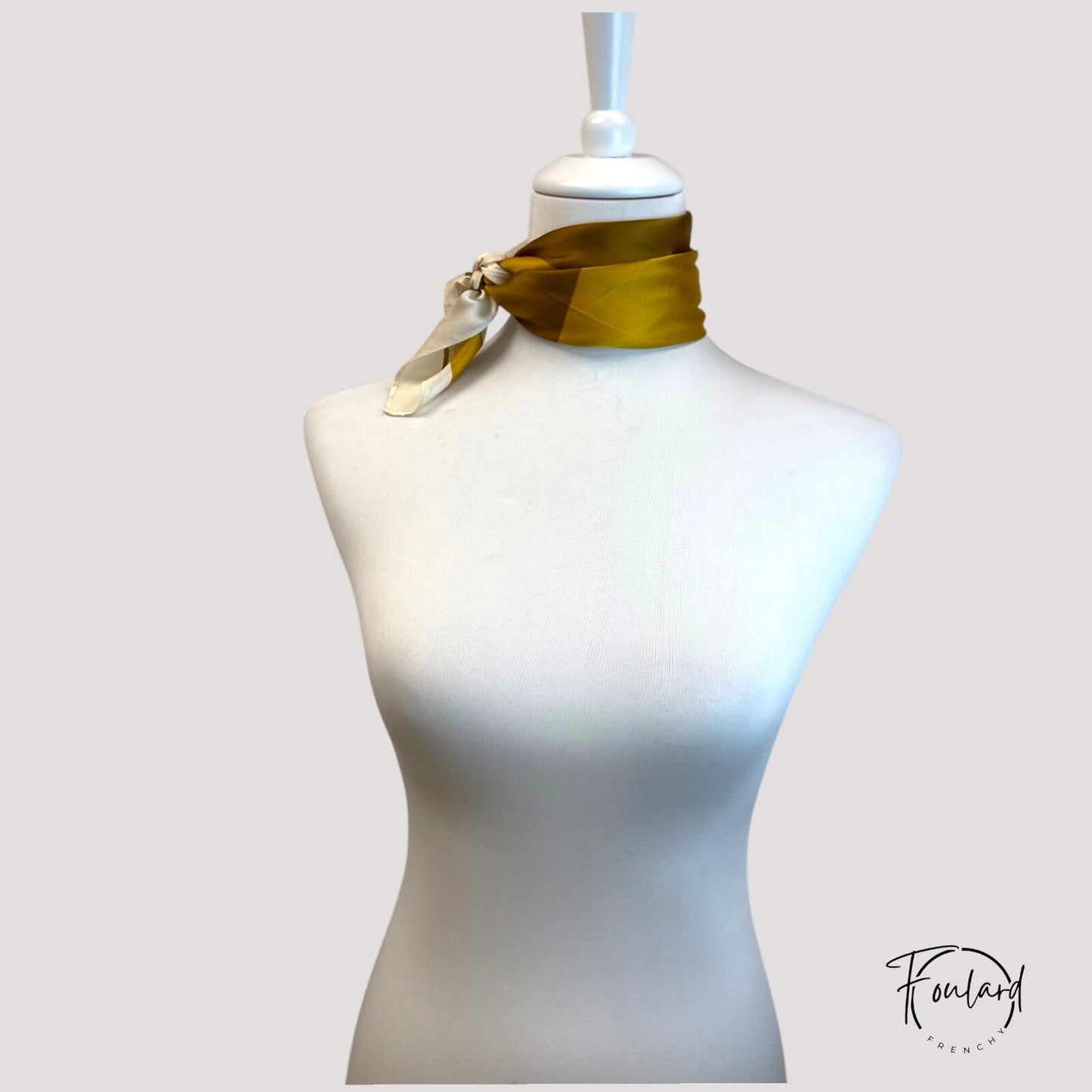 Foulard pour cheveux 70 jaune - Elsilda