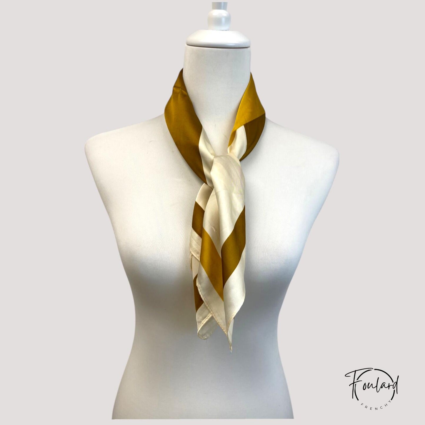 Foulard pour cheveux 70 jaune - Elsilda