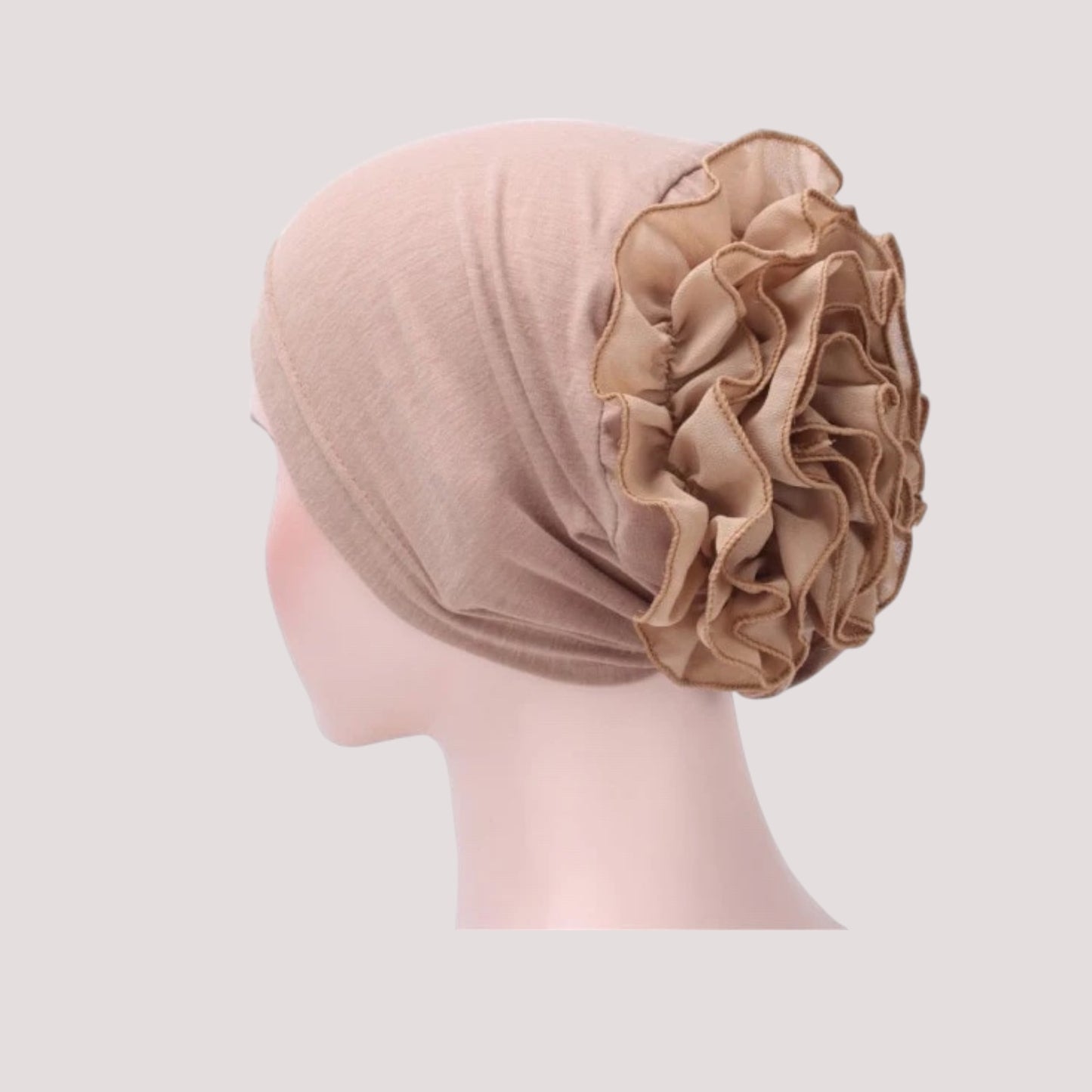 Foulard bonnet chimio beige - Néolise