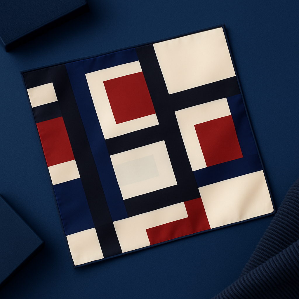 Foulard Grand Format Audi Aux Anneaux Bleu, Rouge, Blanc - 156 Cm (occasion, Unisex)