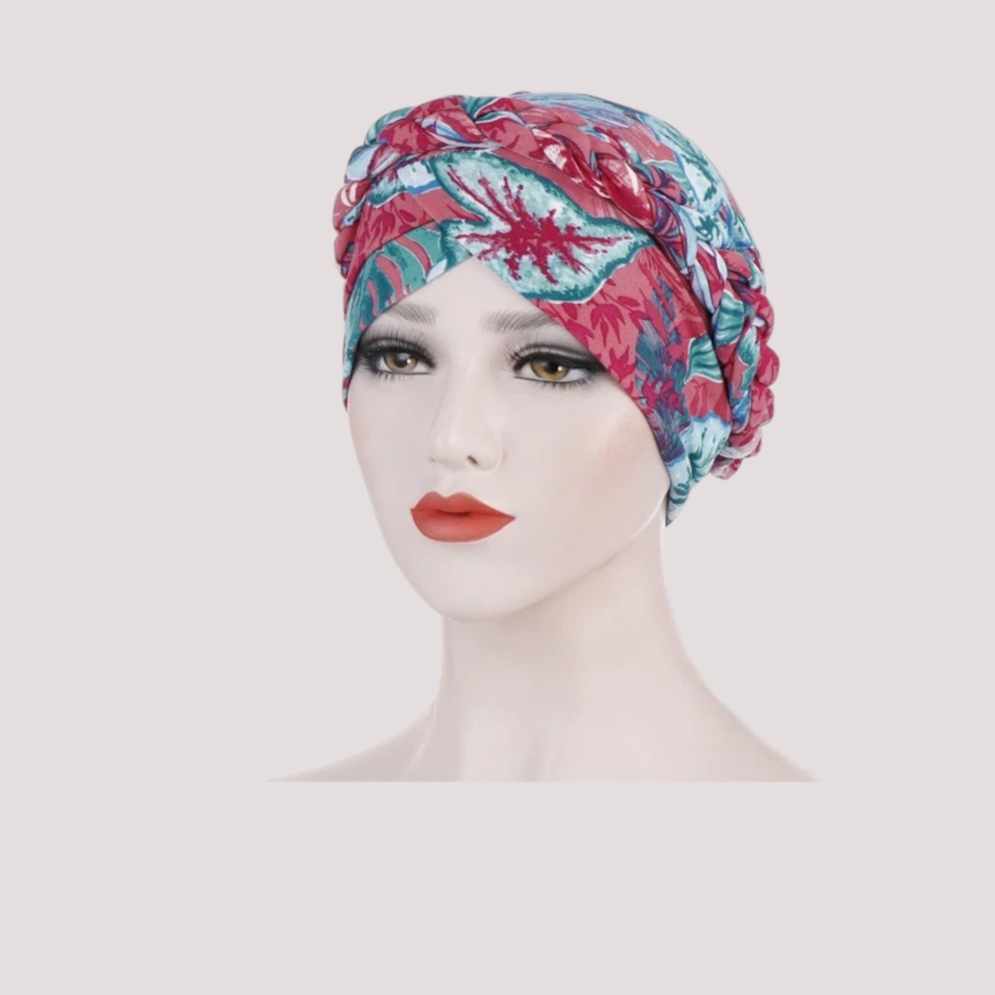 Foulard turban chimio bordeaux - Léonce