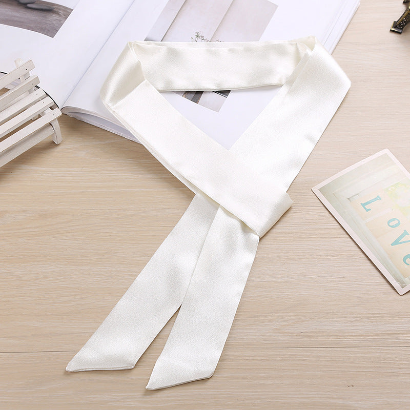 FLORENCE Ceinture Foulard Femme Robe Pantalon Blanc uni