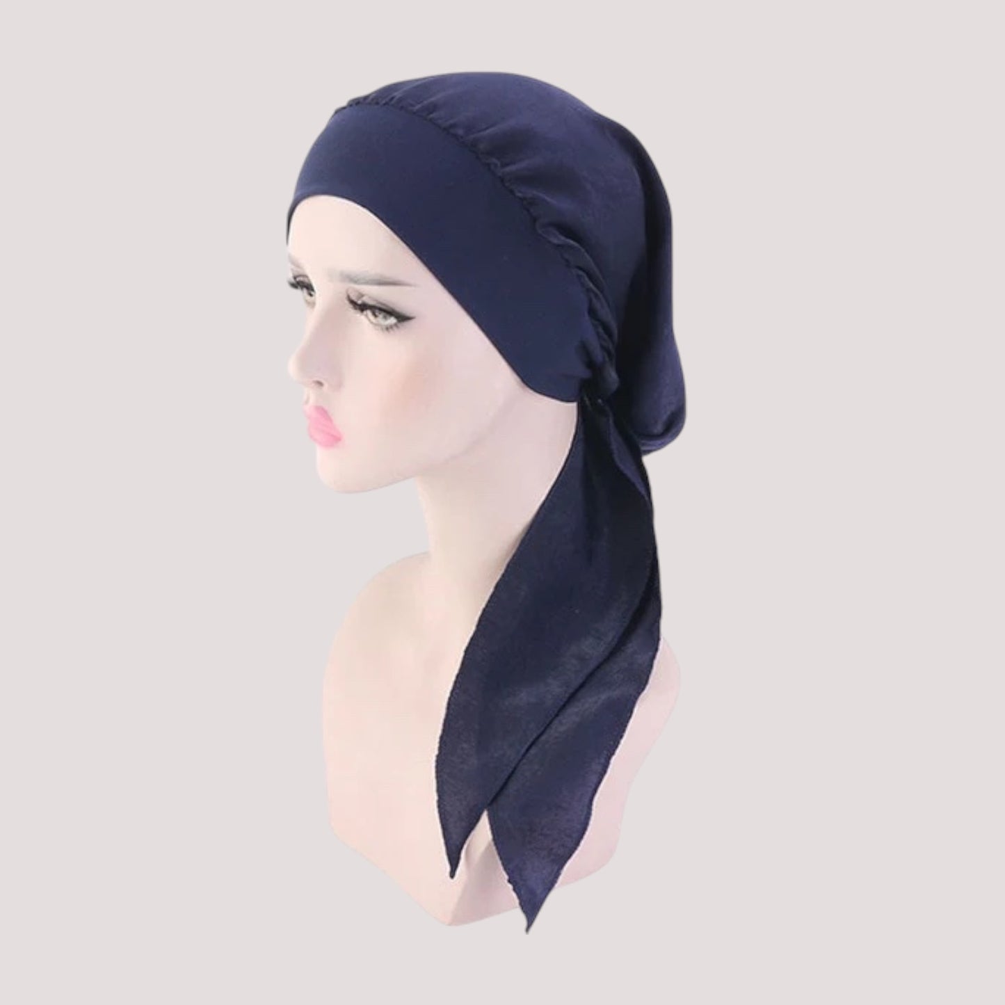 LOLA Foulard Chimio Femme Bleu Marine uni