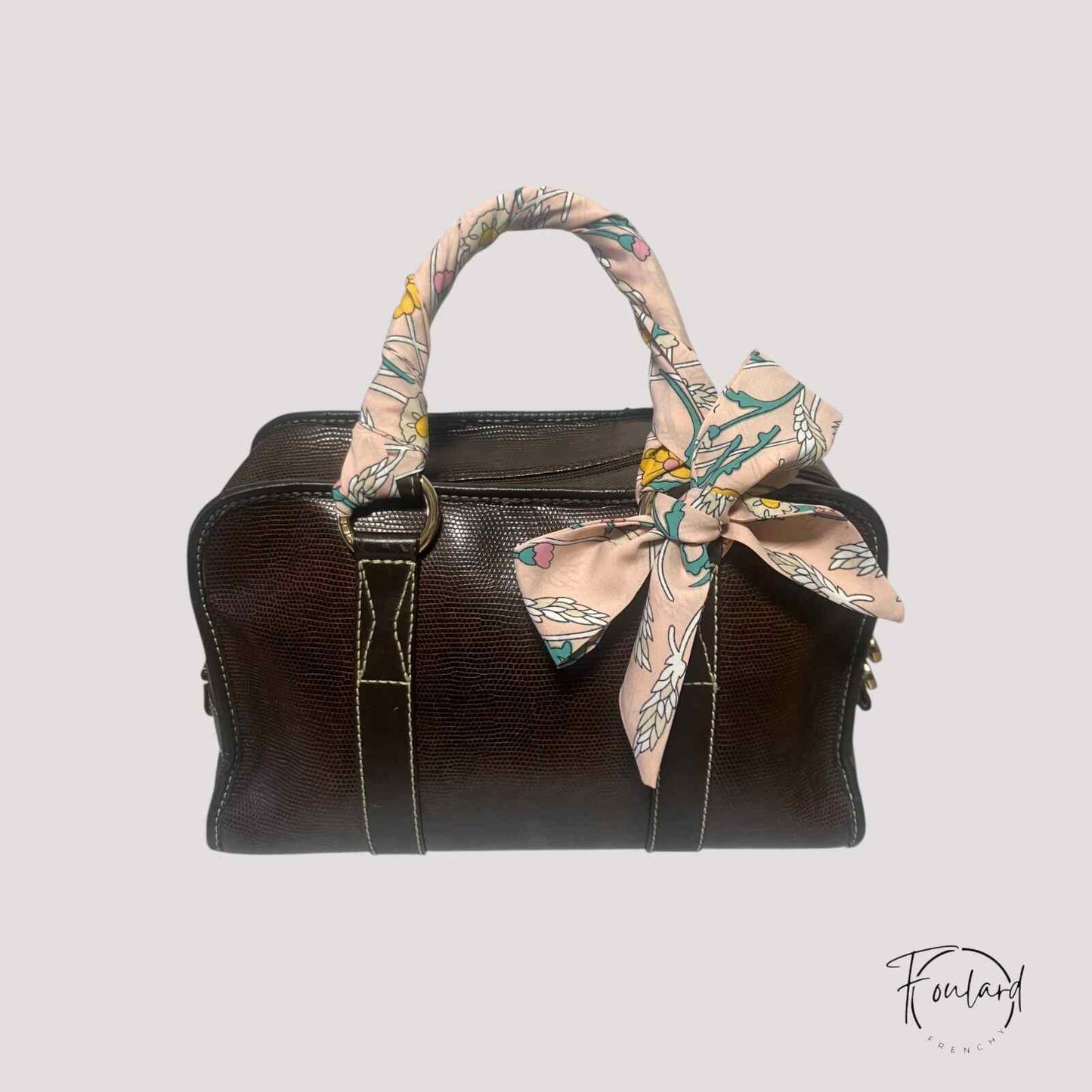 Ceinture foulard rose champêtre