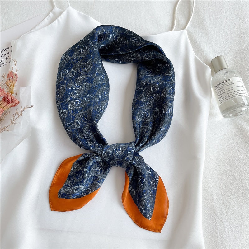 Foulard pour cheveux 70 orange - Héra