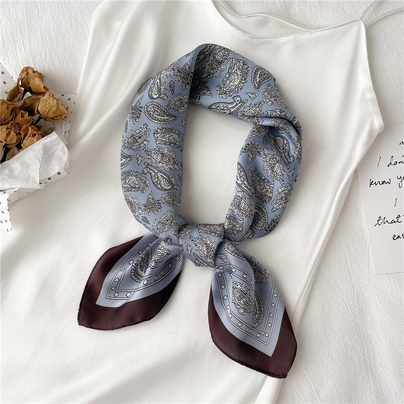 Foulard pour cheveux 70 gris - Nymphe