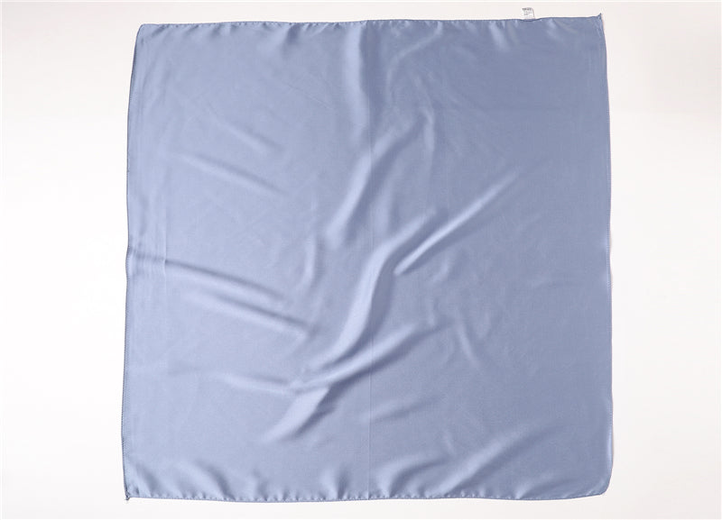 Foulard pour cheveux 50 bleu - Uni