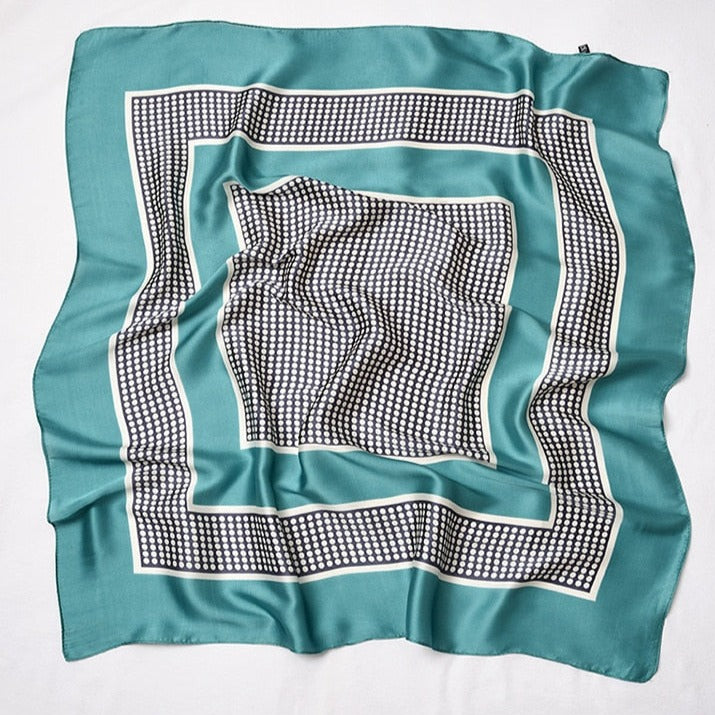 Foulard pour cheveux 70 vert - Nordique