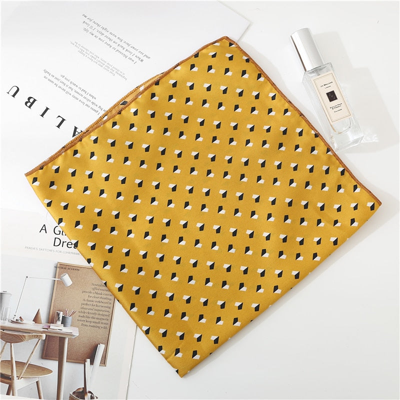 Foulard pour cheveux 50 jaune - Petits coeurs