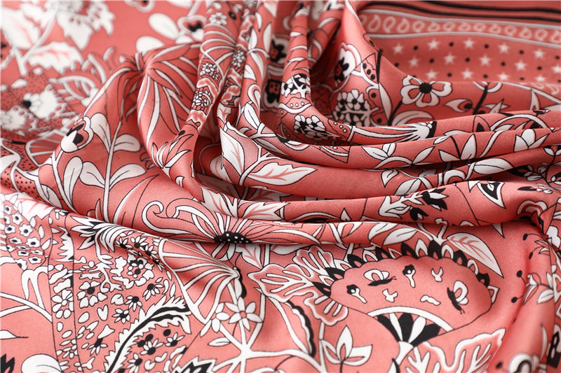 Foulard pour cheveux 70 rouge - Provençal