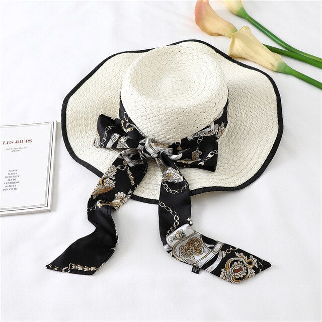 Ceinture Foulard Noire Baroque