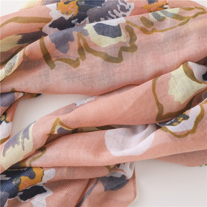 Foulard pour femme 180 rose - Skylah