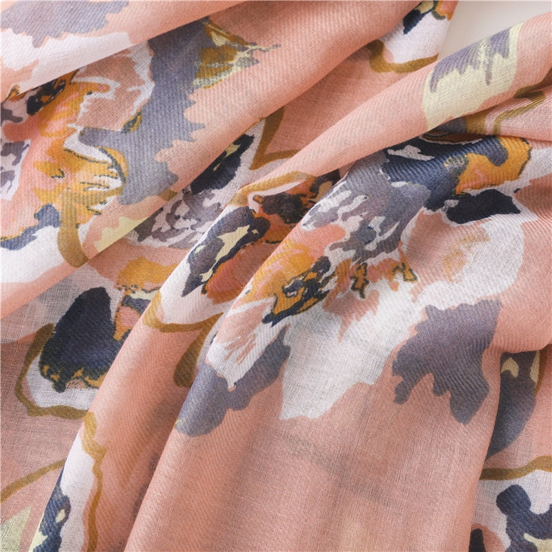 Foulard pour femme 180 rose - Skylah